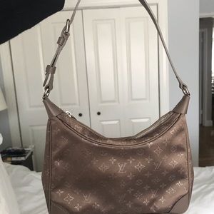 Louis Vuitton Monogram Satin Little Boulogne Taupe